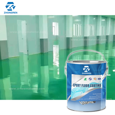 OEM Blue Green Colorful Floor Epoxy Paint For Parking Lots  Eviromental Friendly
