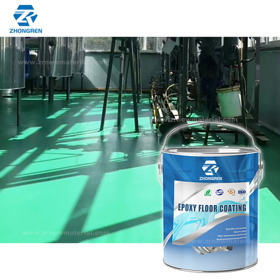 OEM Blue Green Colorful Floor Epoxy Paint For Parking Lots  Eviromental Friendly