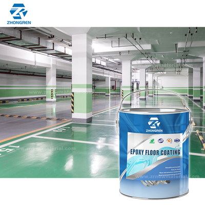 OEM Blue Green Colorful Floor Epoxy Paint For Parking Lots  Eviromental Friendly