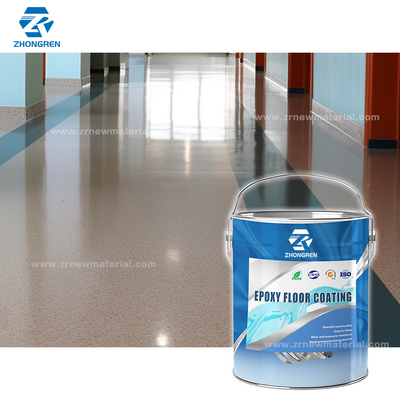 Bright Waterborne Epoxy Floor Paint Smooth Appearance Abrasion Resistant