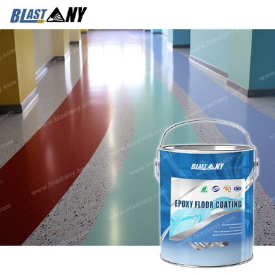 Bright Waterborne Epoxy Floor Paint Smooth Appearance Abrasion Resistant